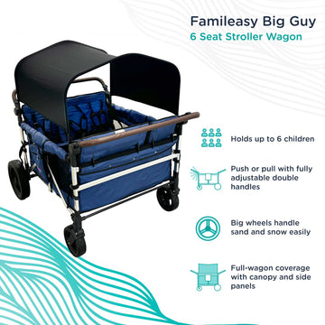 Famileasy Big Guy - 6-Seat Stroller Wagon